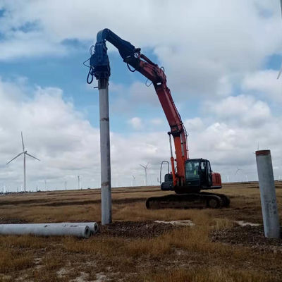 Versatile Pile Driver: High-Efficiency Installation for Solar &amp; Crane Projects