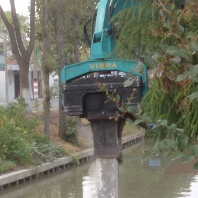River Canal Hydraulic Pile Driver - Excavator-Mounted & High-Efficiency Piling Performance