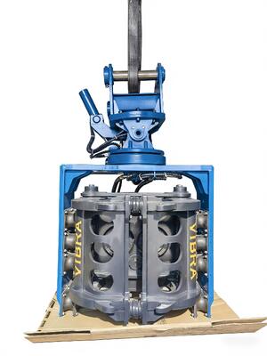 SV-300 Side Grip Pile Driver – Dual Pump Flow Merging System & Quick Tool Change System