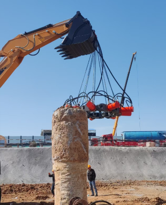 SP-800 Confined Space Adaptation Solution Made In China – Vibration Free Demolition Tool for Safe Pile Breaking