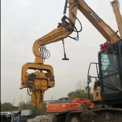 12m Depth Sheet Pile Driver – Pneumatic & Excavator Mounted For Construction