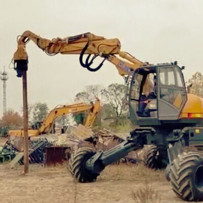 Boost Productivity: A High-Speed Pile Driver with Powerful Vibration for 6-8m Sheet Piles