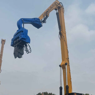 Snel gereedschapswisselsysteem Hydraulische stapelchauffeur Leverend hoge impact energie en beperkte ruimte aanpassing oplossing.
