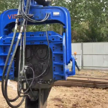 Veelzijdige op een graafmachine gemonteerde heimachine: maximale diepte van 24 m en universele compatibiliteit