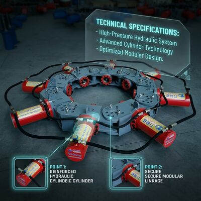 SP-1200 Zware Modulaire Hydraulische Paalbreker Hoge Productiviteit Statische Sloop voor Palen van 600-3000mm